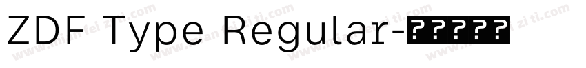 ZDF Type Regular字体转换
